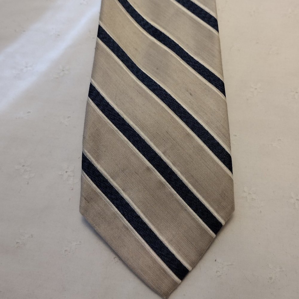 Merona || Silver & Blue Striped Tie